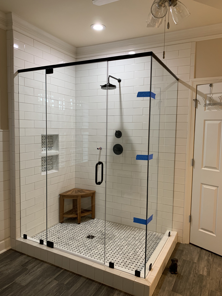 Day 7.5 the Brooks' Completed Shower - Mr. Bill The TileGuy